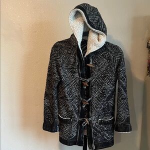 Coco + Carmen S/M Black and Cream Women's Cardigan